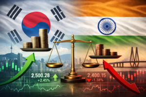 South Korea stock market overtakes India