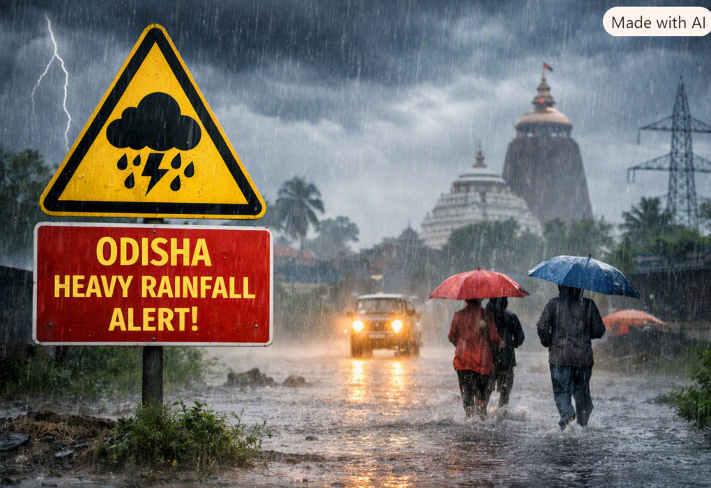 Odisha weather alert heavy rainfall