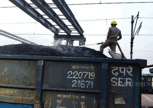 Coal train fire in Balasore
