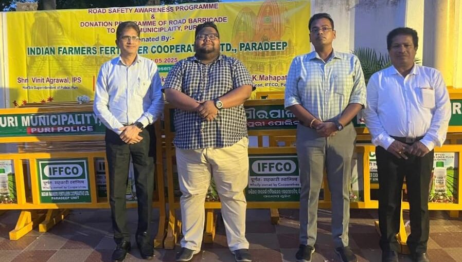 IFFCO Provides 200 Road Barricades to Puri Administration for Rath Yatra 2025