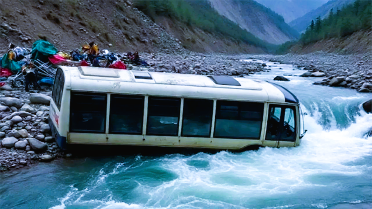 Vehicle accident in Alaknanda River