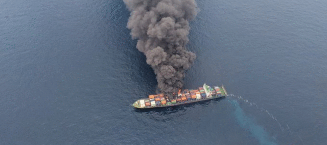 Singapore cargo ship fire Kerala